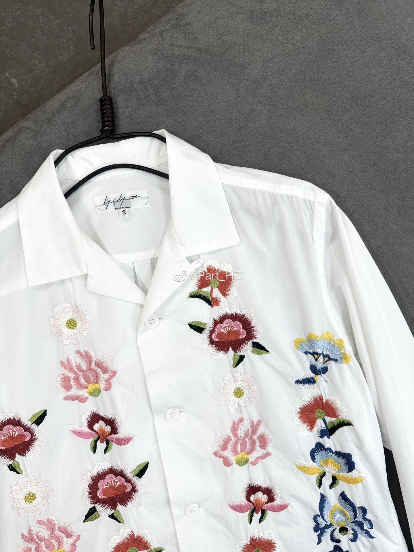 Yohji Yamamoto Pour Homme Floral Shirt