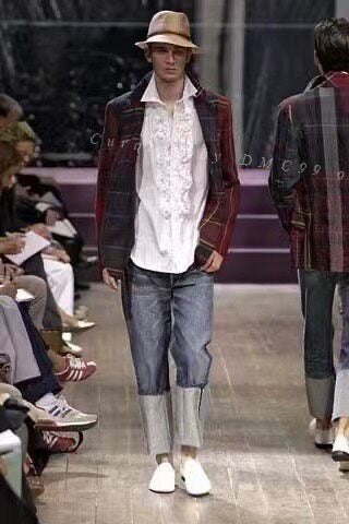 Yohji Yamamoto S/S 2005 Plaid Patchwork Jacket