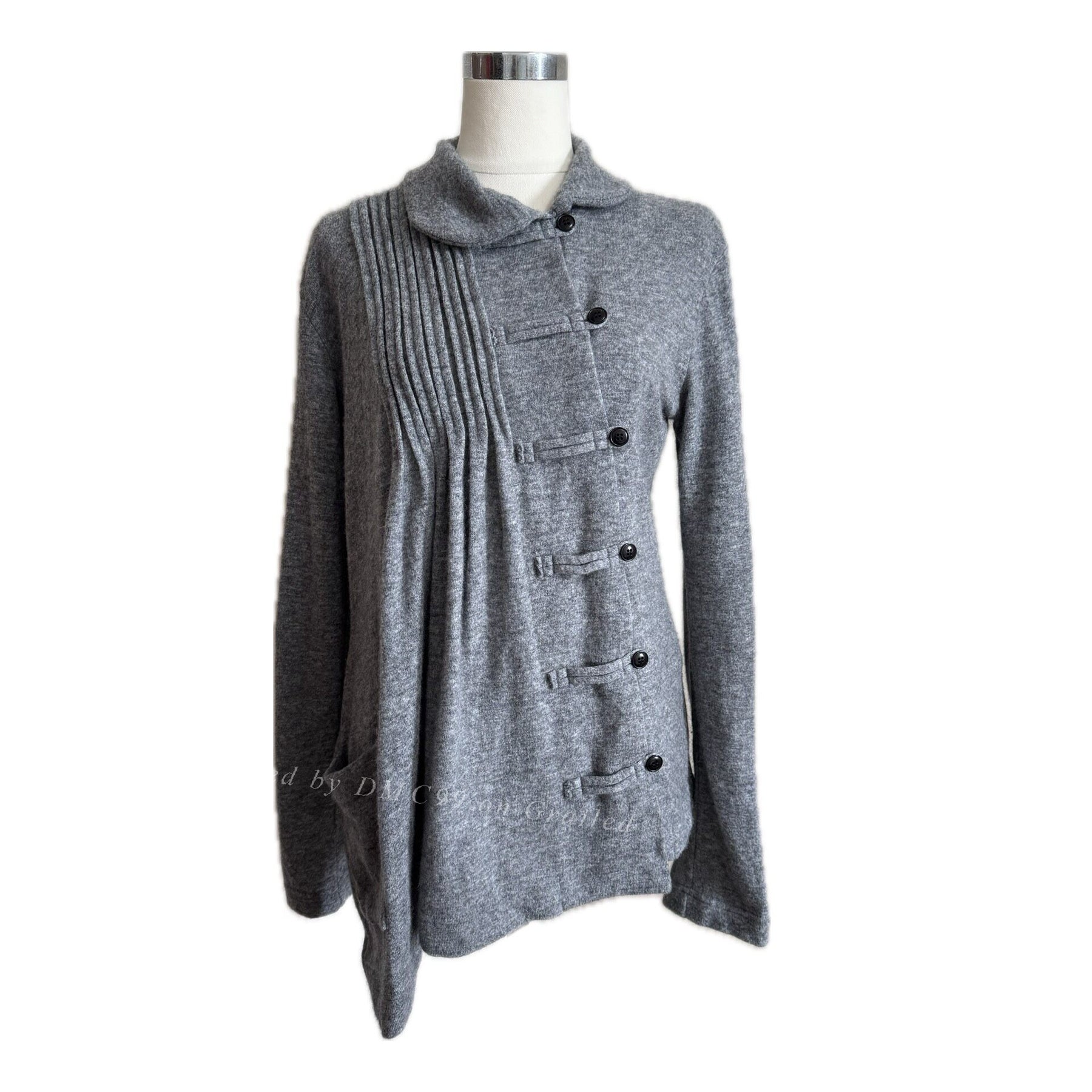 Yohji Yamamoto Chinese Wool Cardigan