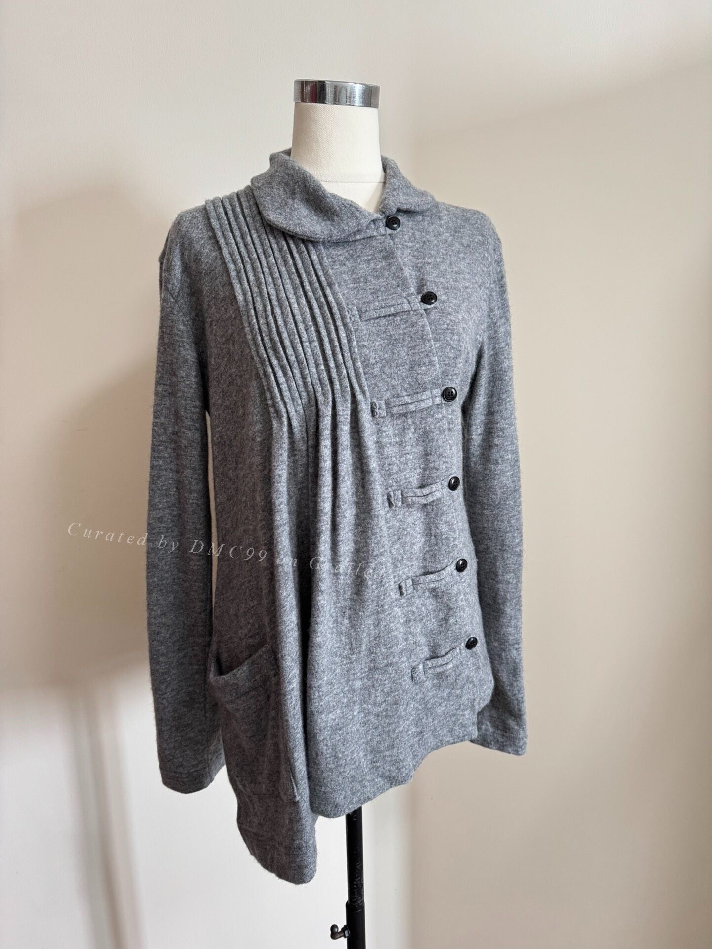 Yohji Yamamoto Chinese Wool Cardigan