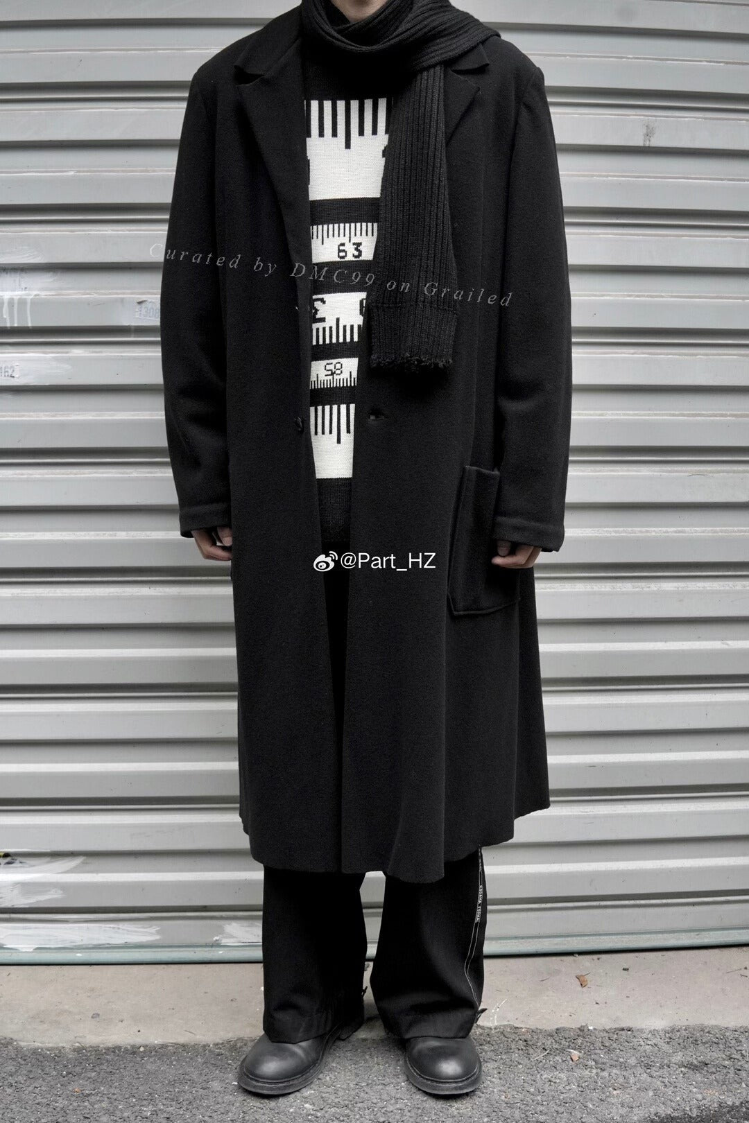 Yohji Yamamoto Pour Homme A/W 1995 Ruler Sweater