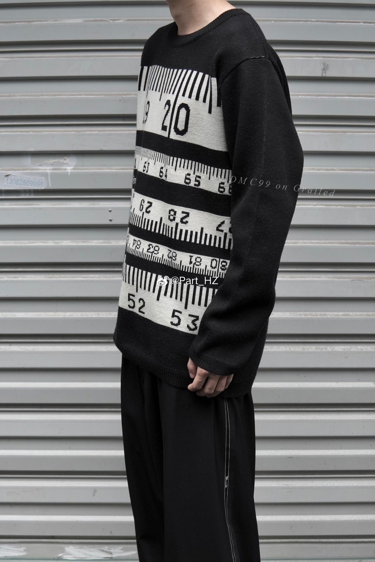 Yohji Yamamoto Pour Homme A/W 1995 Ruler Sweater