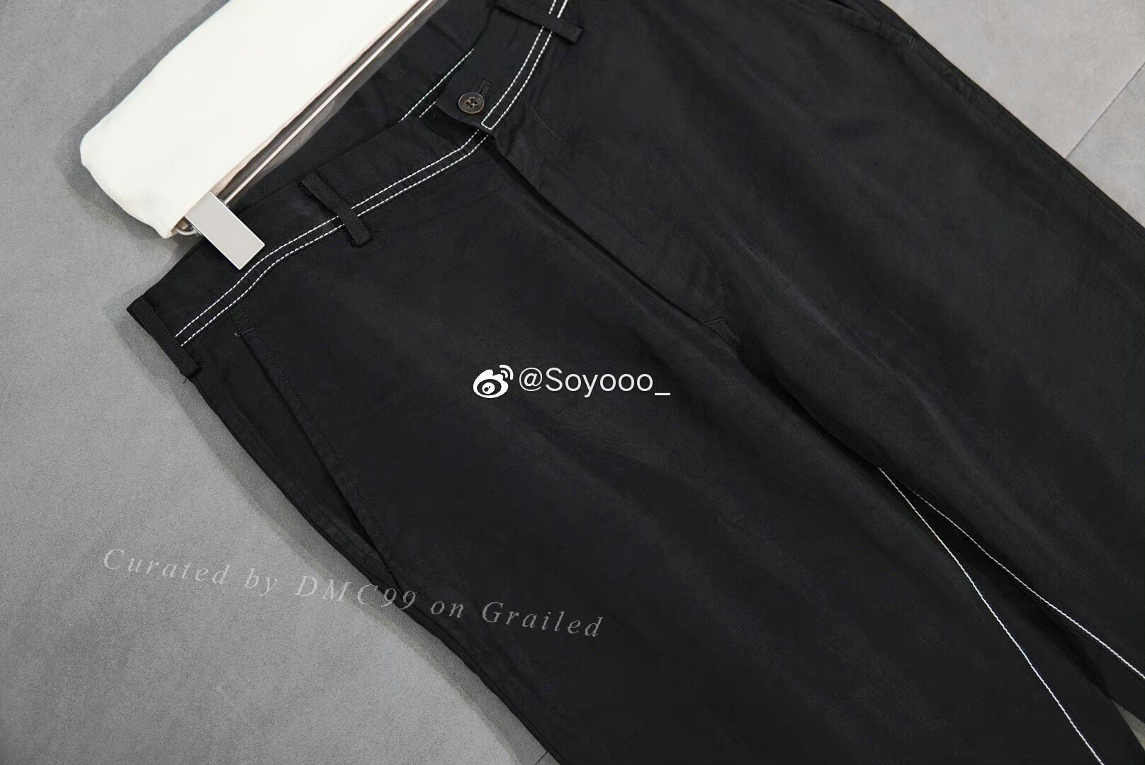 Yohji Yamamoto Pour Homme S/S 2005 Topstitch Cupro Pants