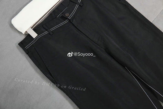 Yohji Yamamoto Pour Homme S/S 2005 Topstitch Cupro Pants