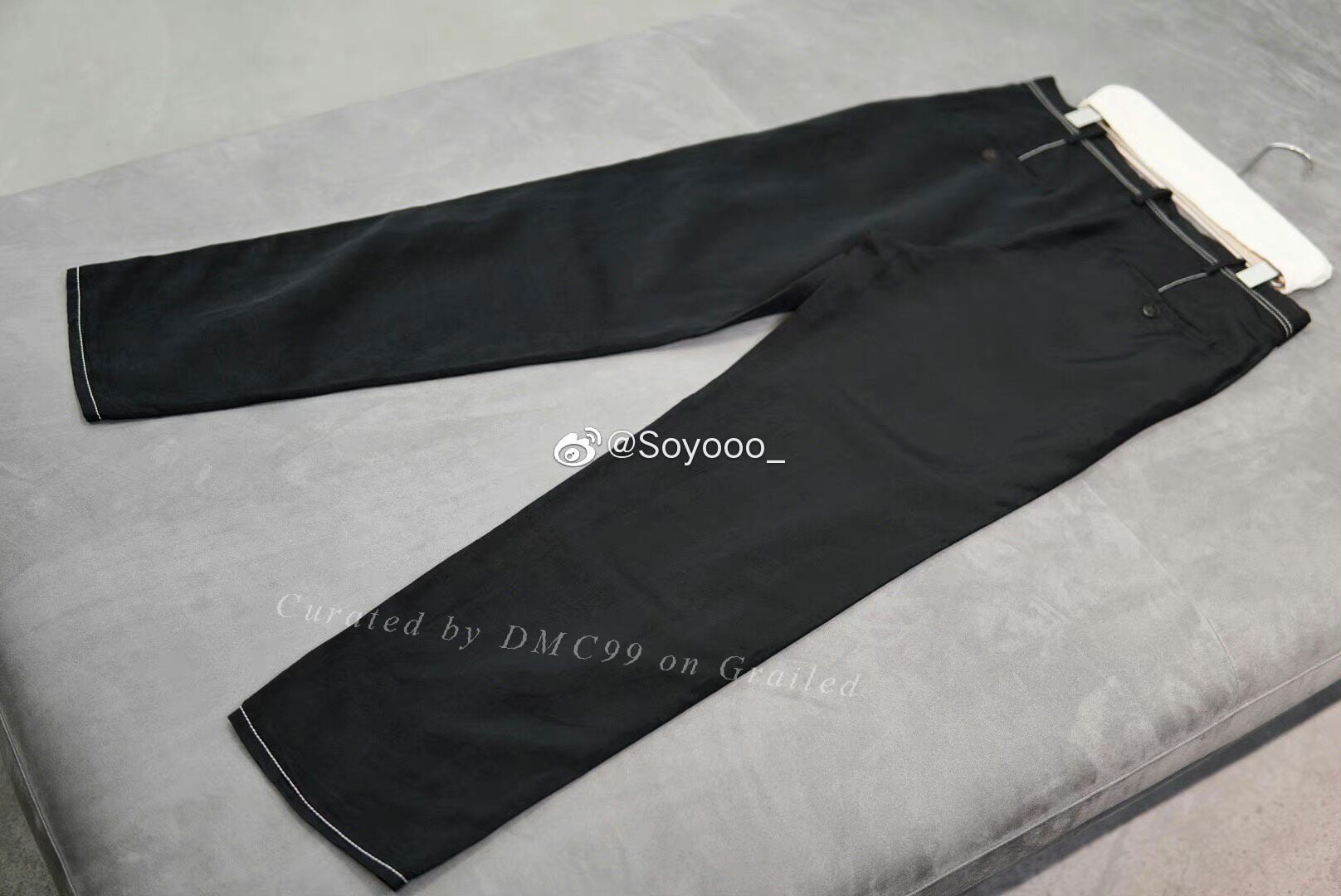 Yohji Yamamoto Pour Homme S/S 2005 Topstitch Cupro Pants