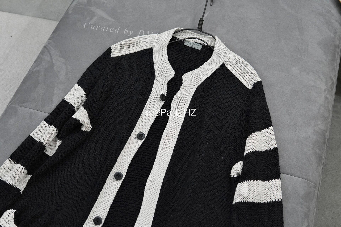 Yohji Yamamoto S/S 2021 Stripe Knit Jacket