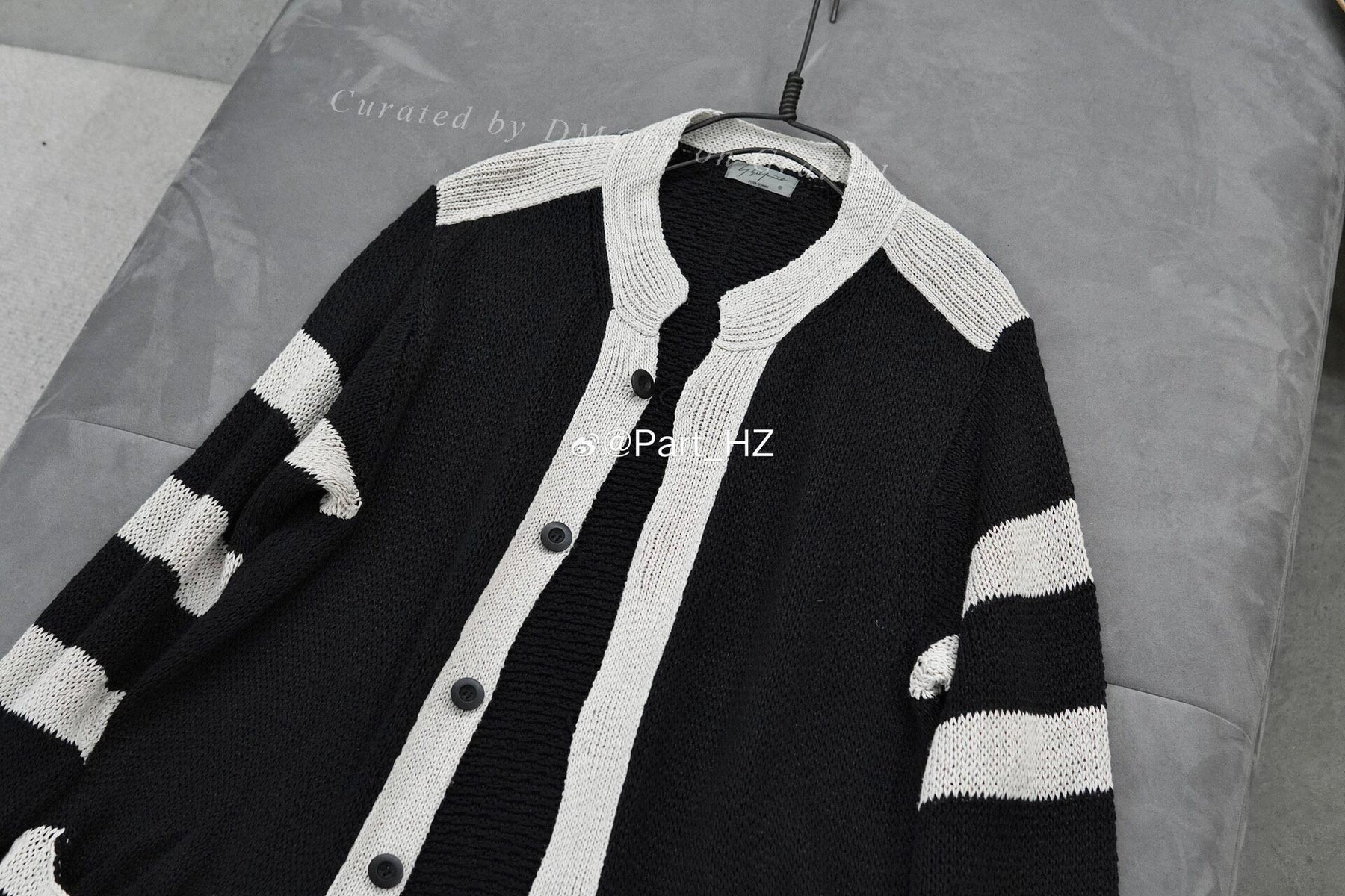 Yohji Yamamoto S/S 2021 Stripe Knit Jacket