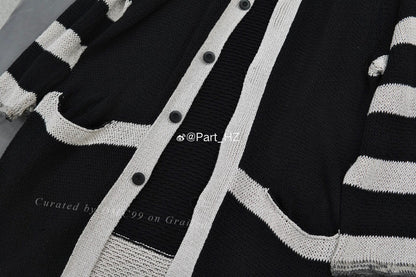Yohji Yamamoto S/S 2021 Stripe Knit Jacket