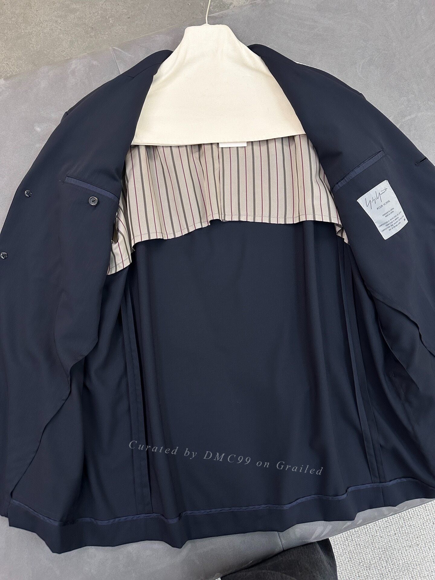 Yohji Yamamoto S/S 1993 Wool Stripe Jacket