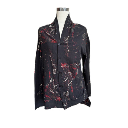 Yohji Yamamoto Graffiti Print Cardigan