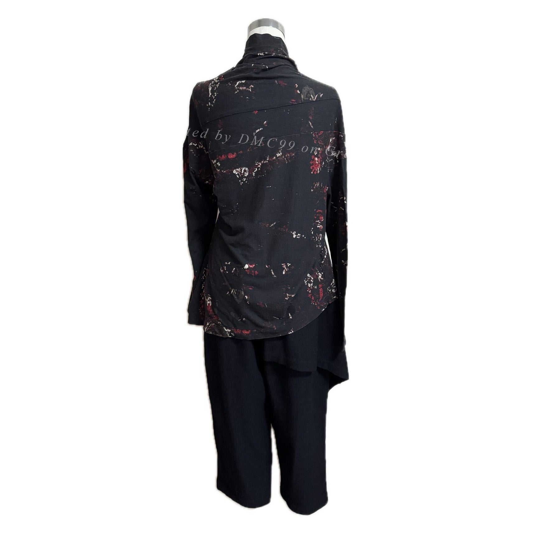 Yohji Yamamoto Graffiti Print Cardigan