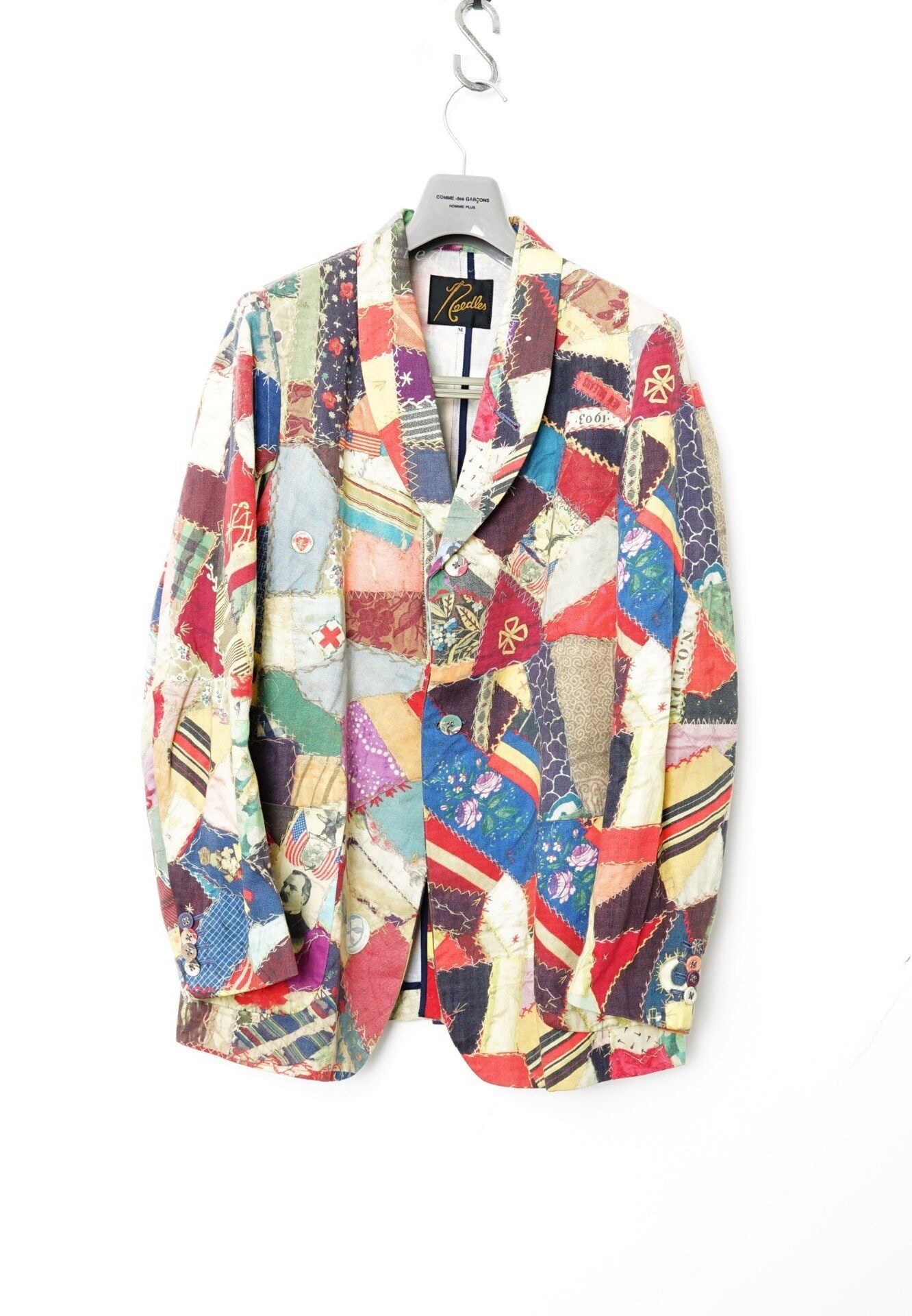 Needles Retro Patchwork Floral Spring-Summer Blazer