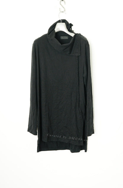 Yohji Yamamoto High Neck Tie Long Sleeve T-shirt