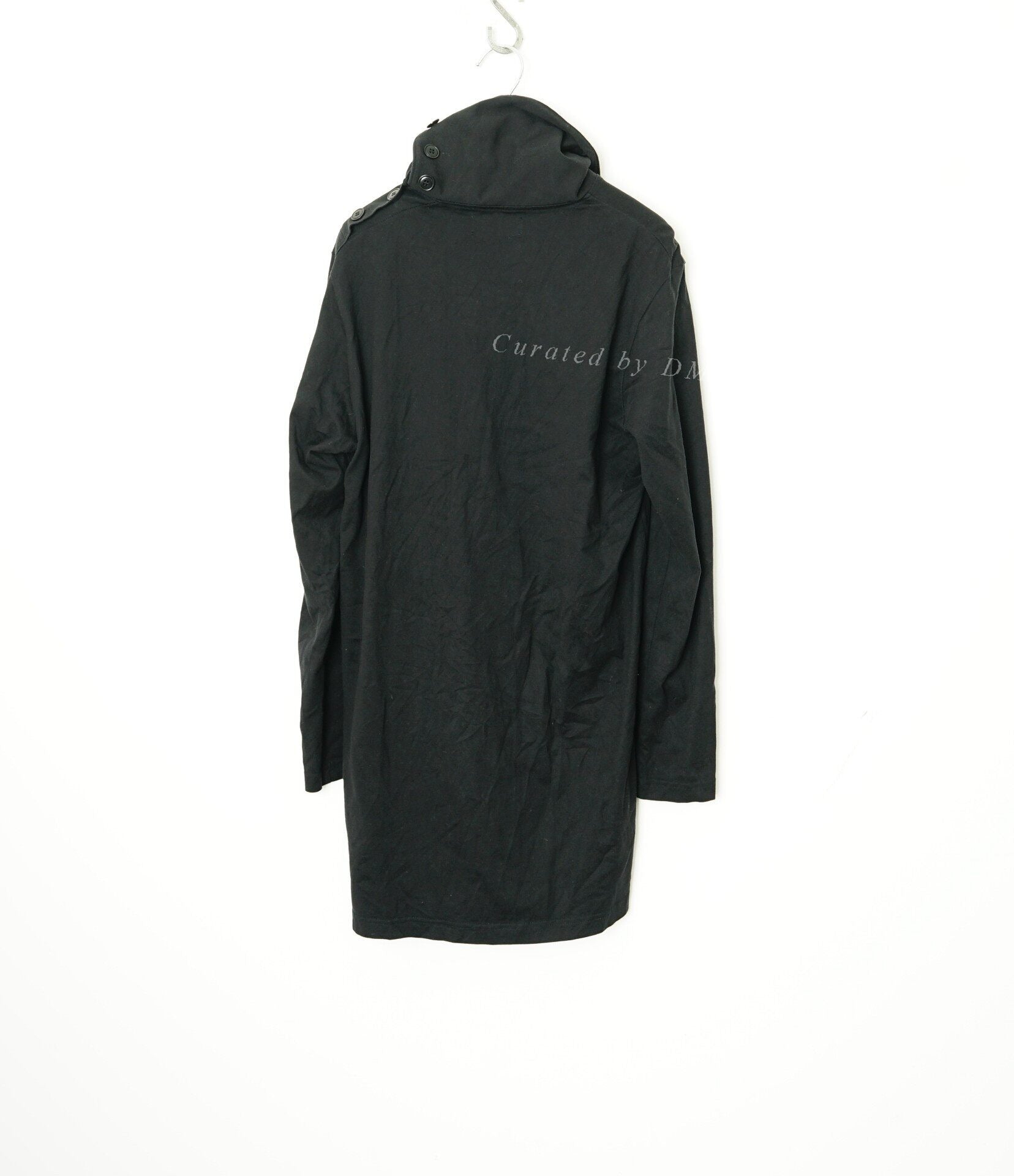 Yohji Yamamoto High Neck Tie Long Sleeve T-shirt