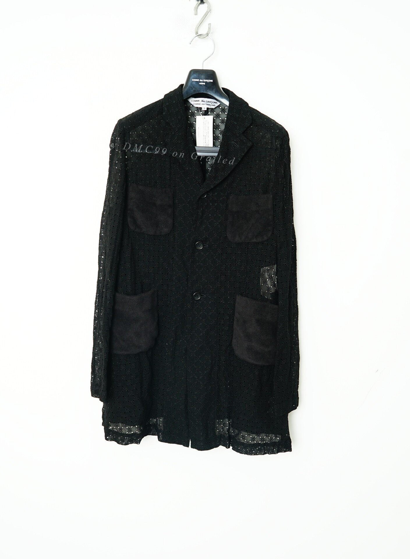 Comme des Garçons Rayon Cutout Embroidery Jacket