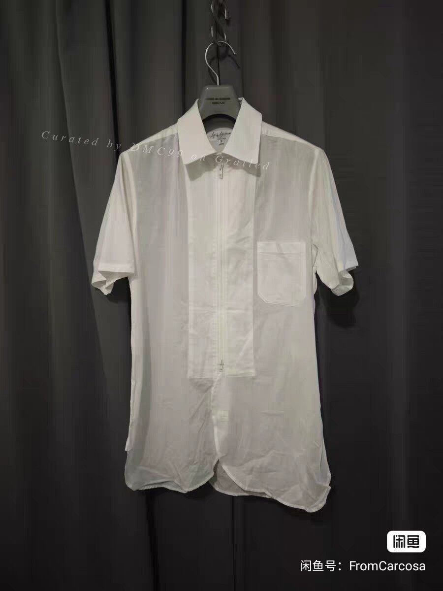 Yohji Yamamoto Zip Short-Sleeve Shirt