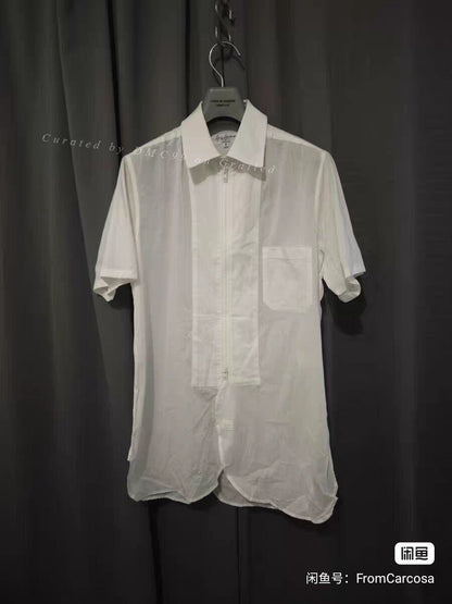Yohji Yamamoto Zip Short-Sleeve Shirt