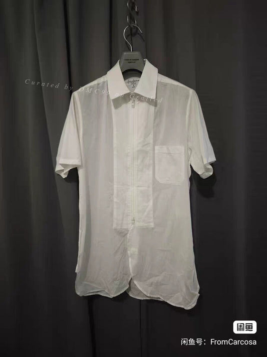 Yohji Yamamoto Zip Short-Sleeve Shirt