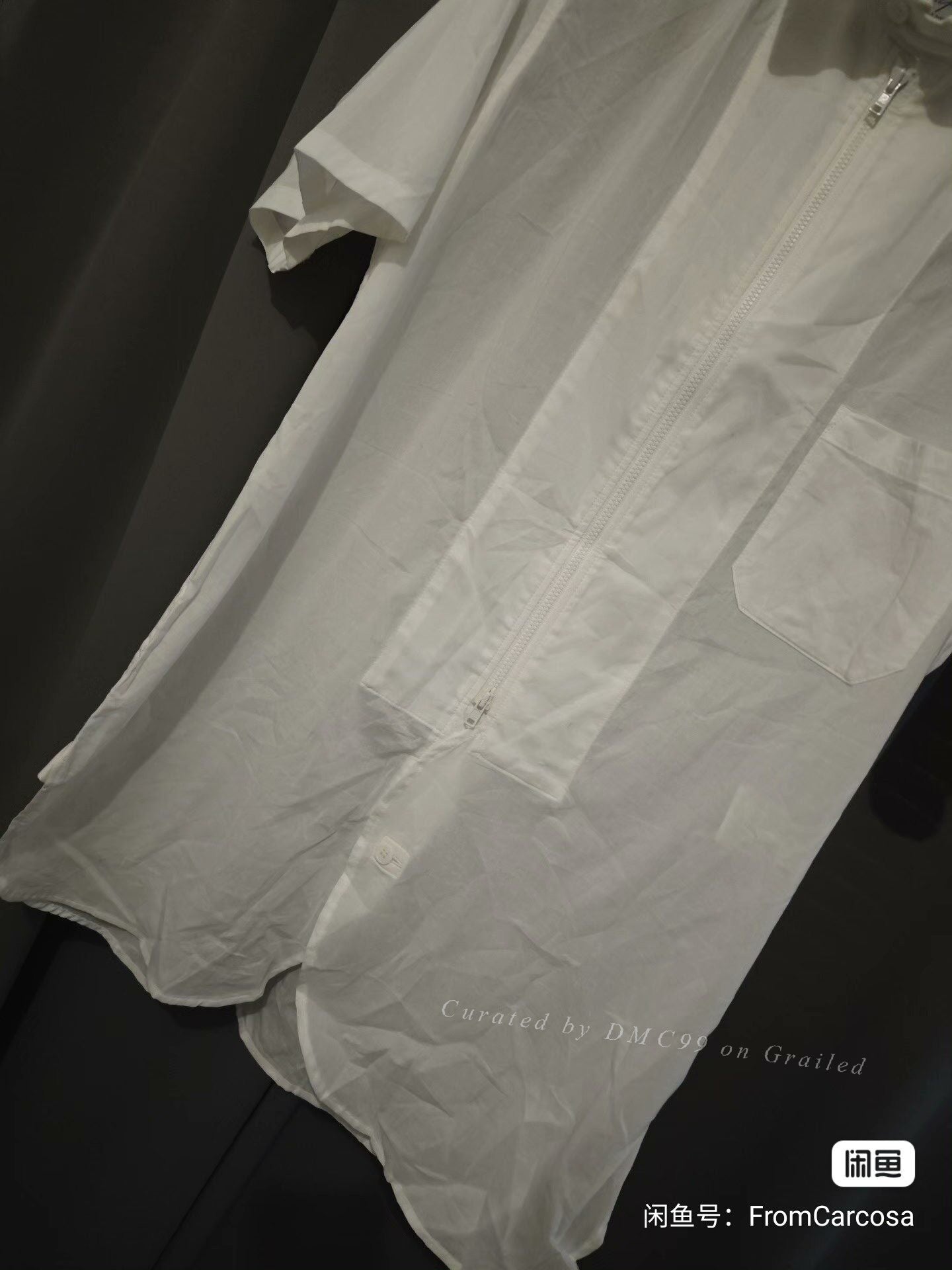Yohji Yamamoto Zip Short-Sleeve Shirt