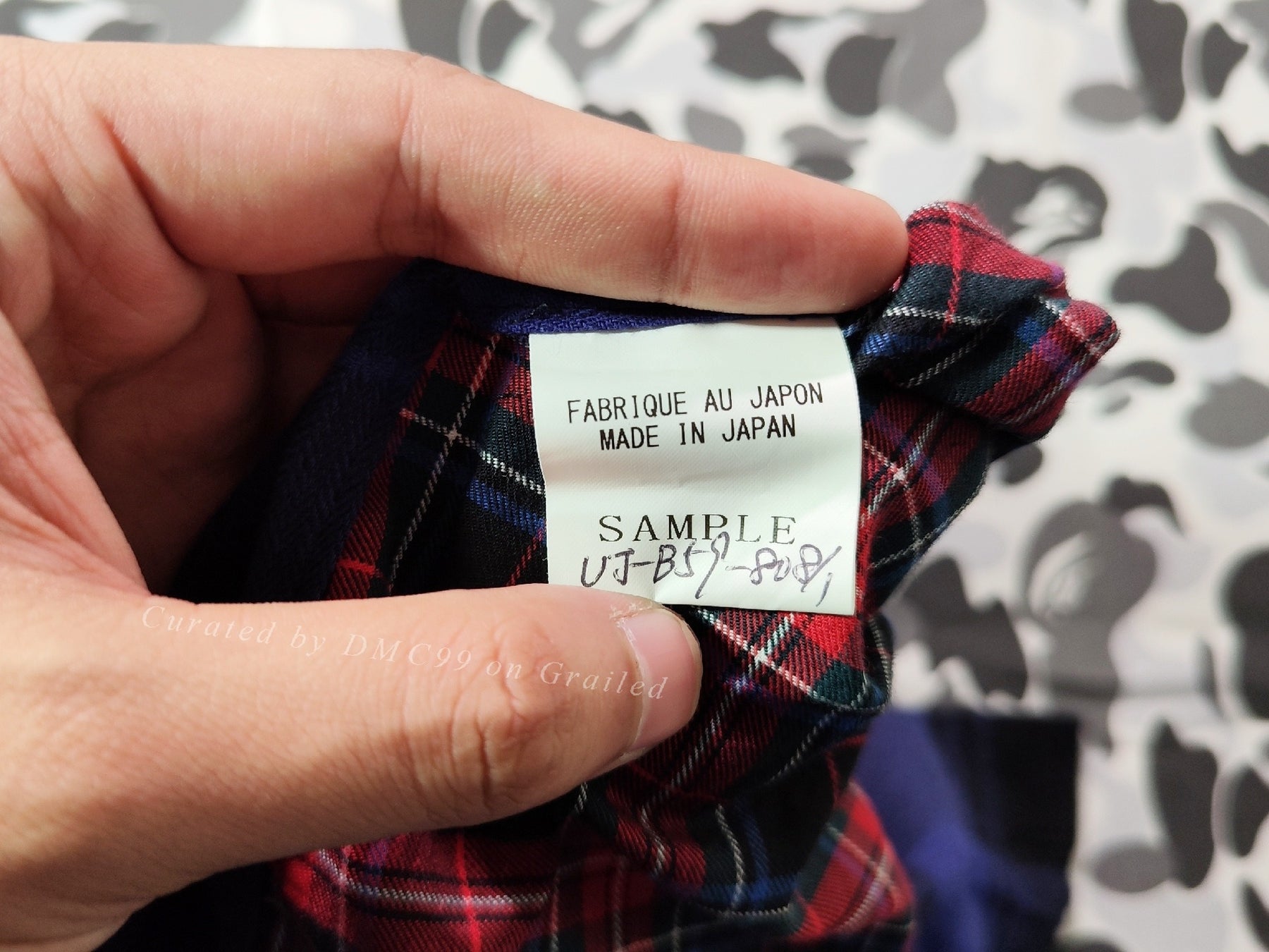 Yohji Yamamoto S'yte Check Long Shirt Sample