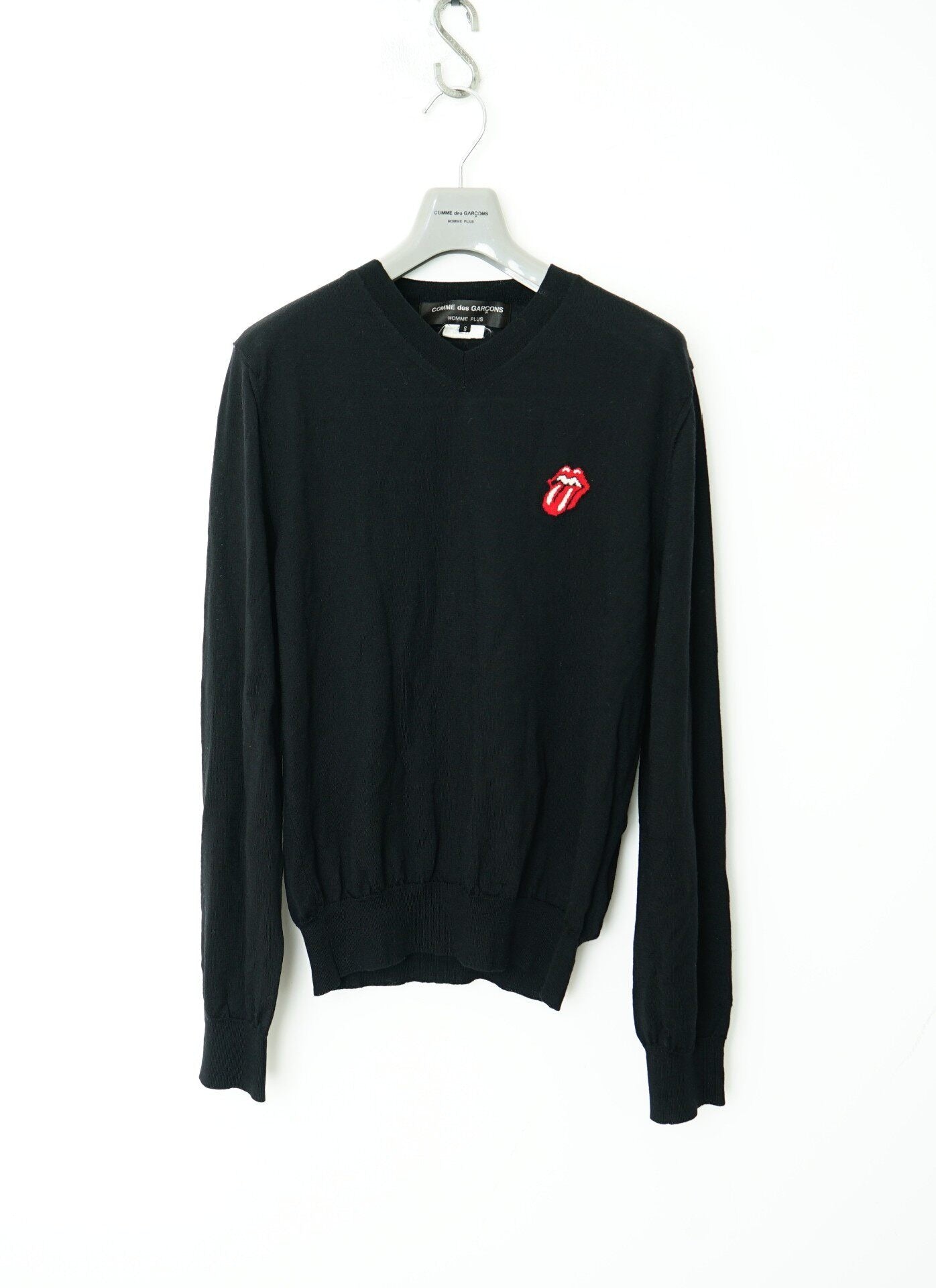 Comme des Garçons Archive Rolling Stones V-neck Knit