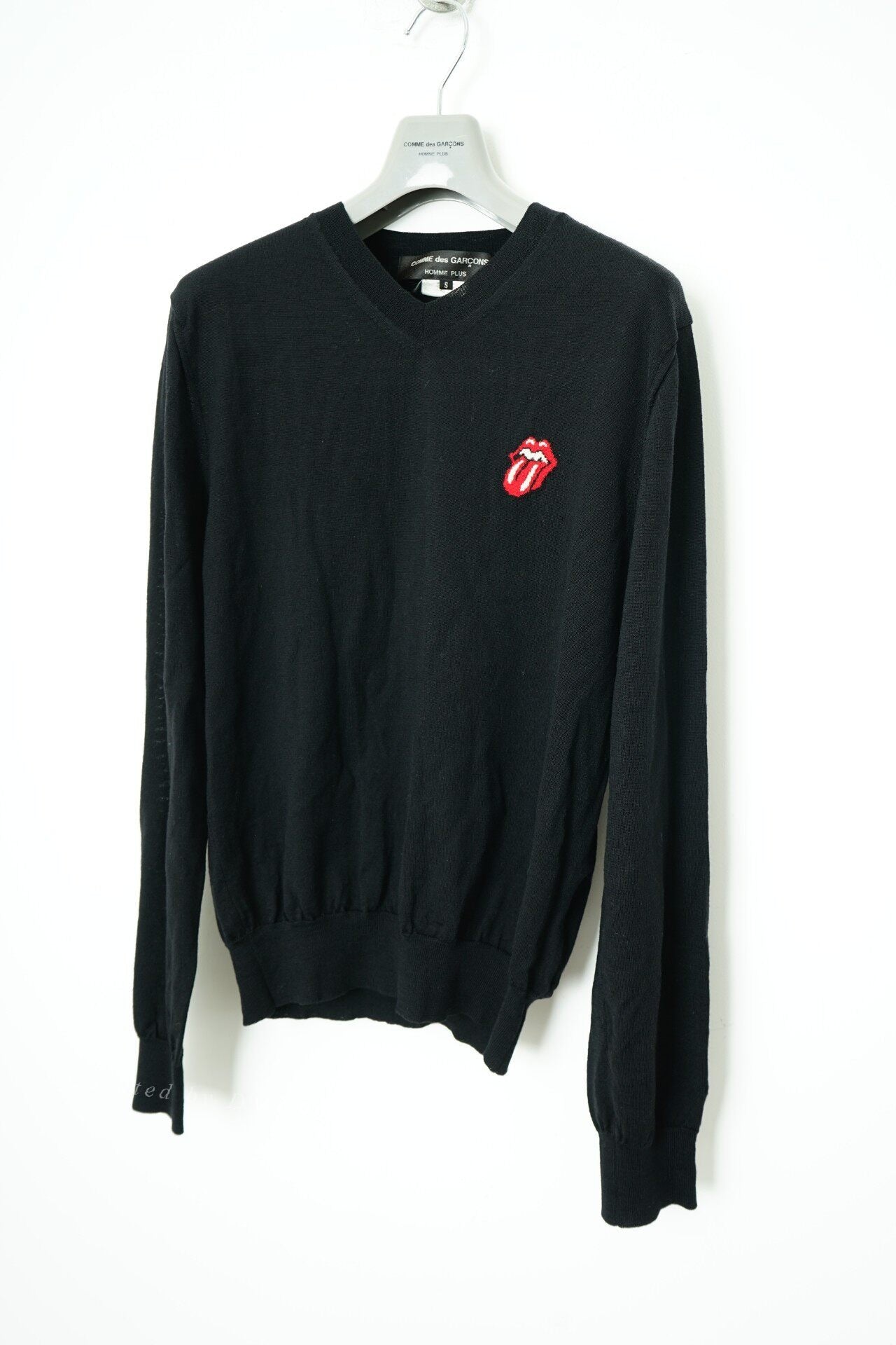 Comme des Garçons Archive Rolling Stones V-neck Knit