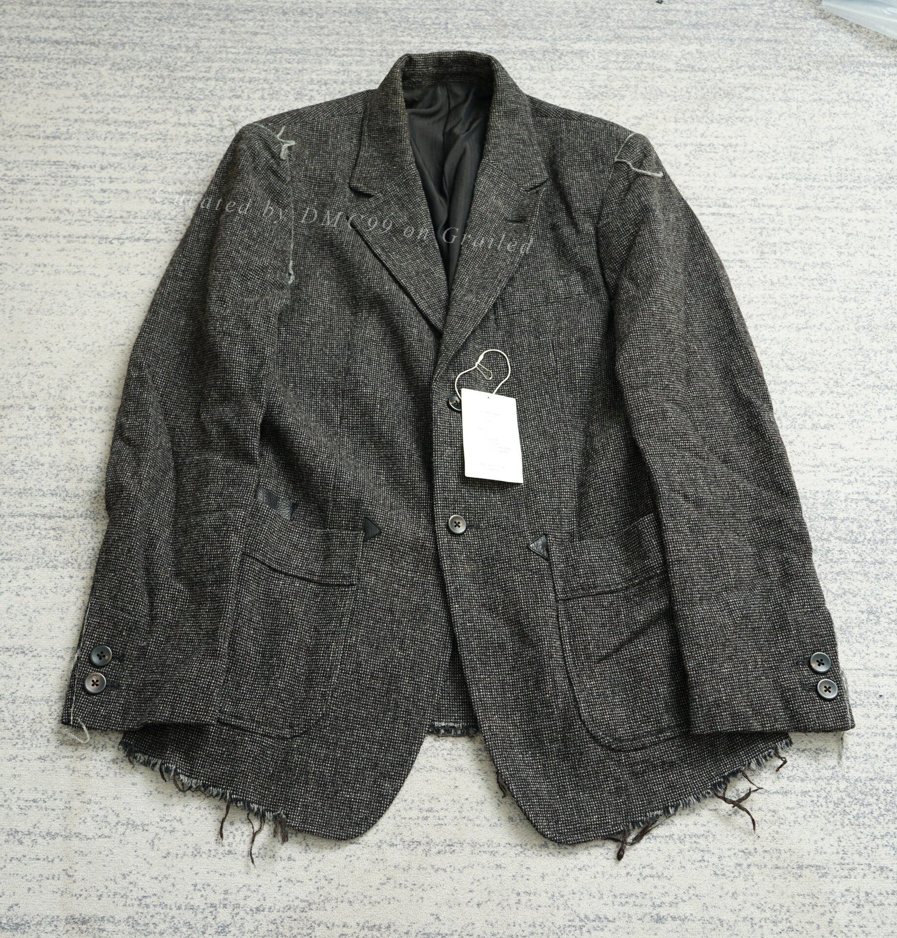 Takahiro Miyashita Western Frayed Blazer
