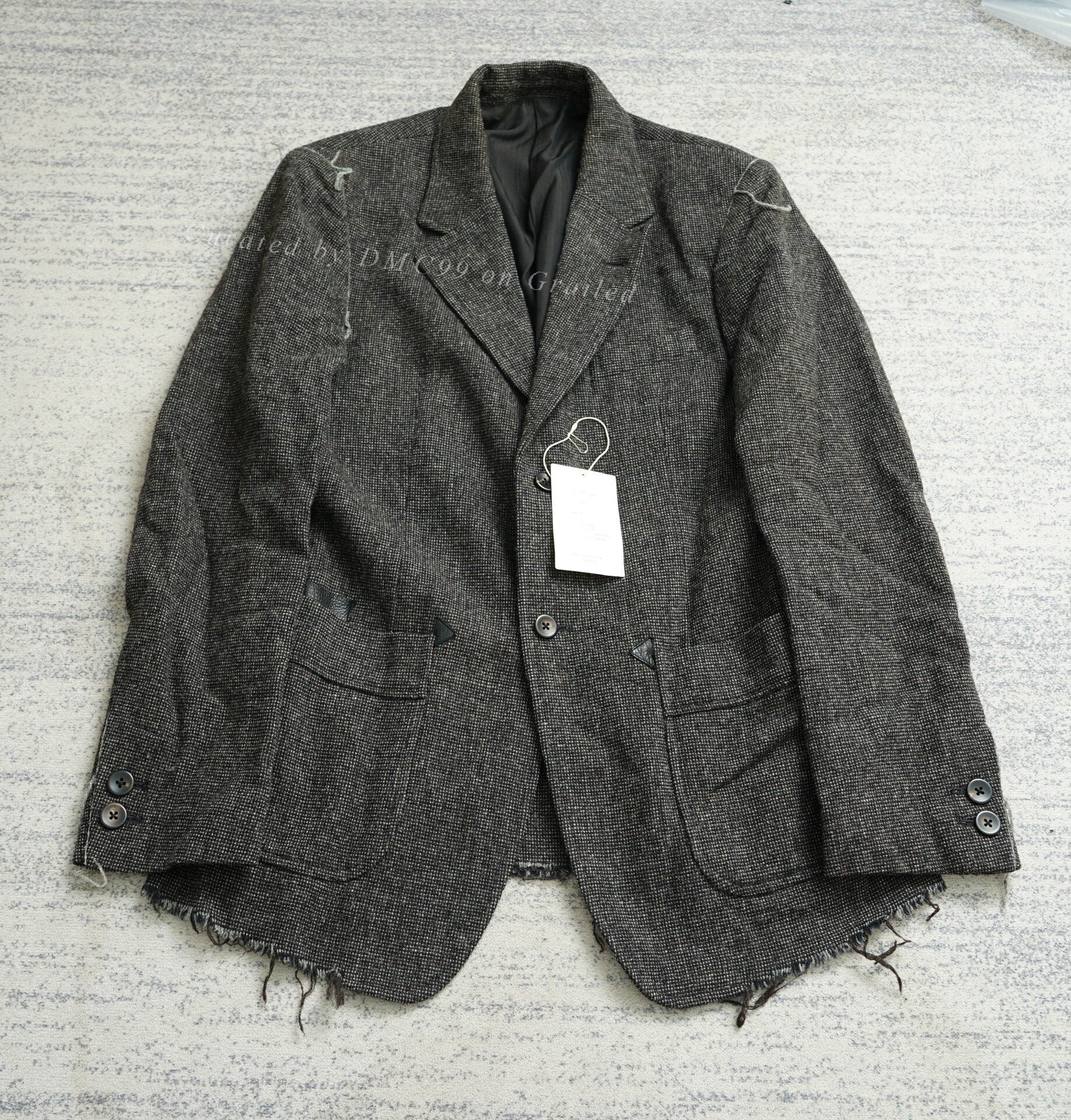 Takahiro Miyashita Western Frayed Blazer