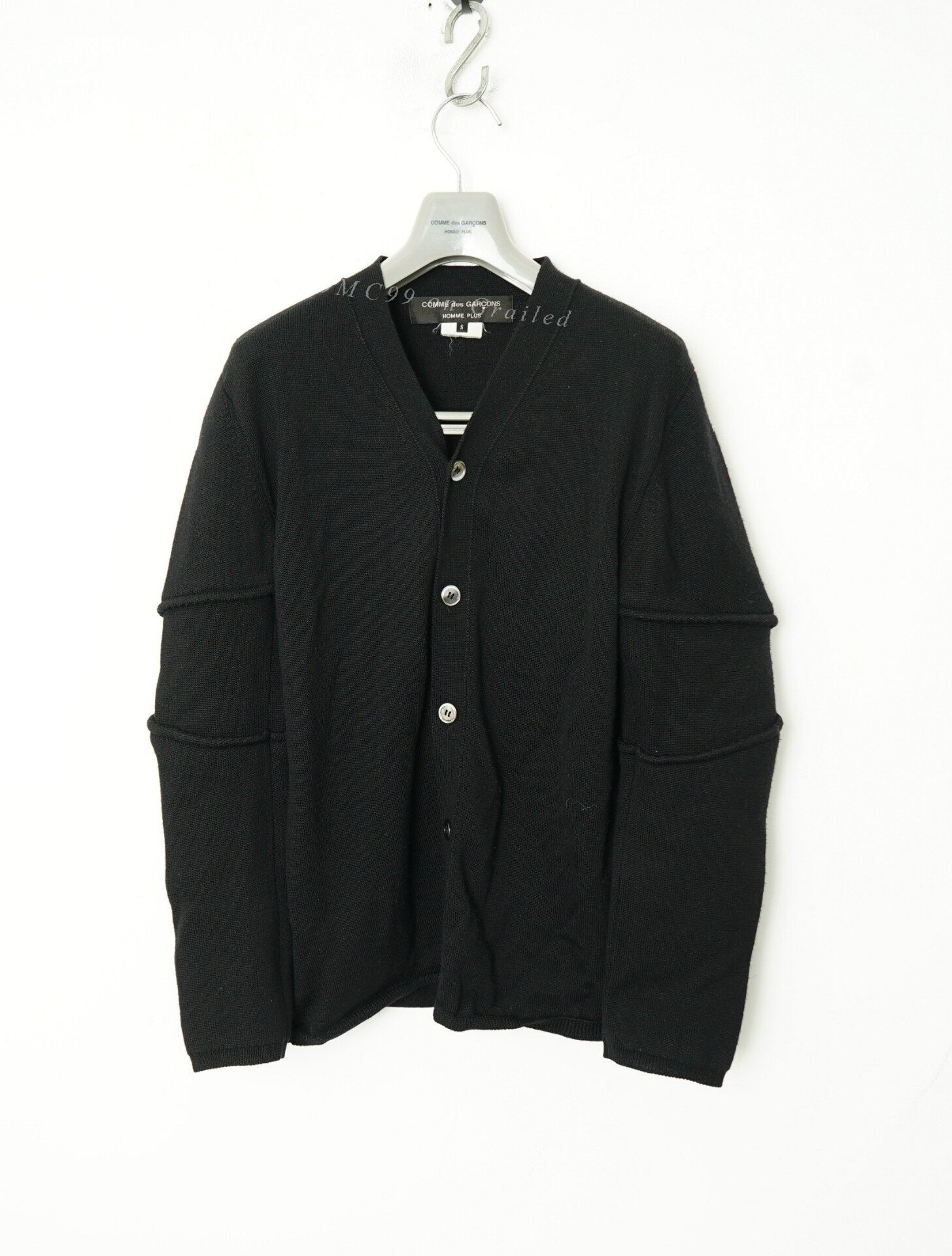 Comme des Garçons CDG Knife-Cut Armor Sleeve Cardigan