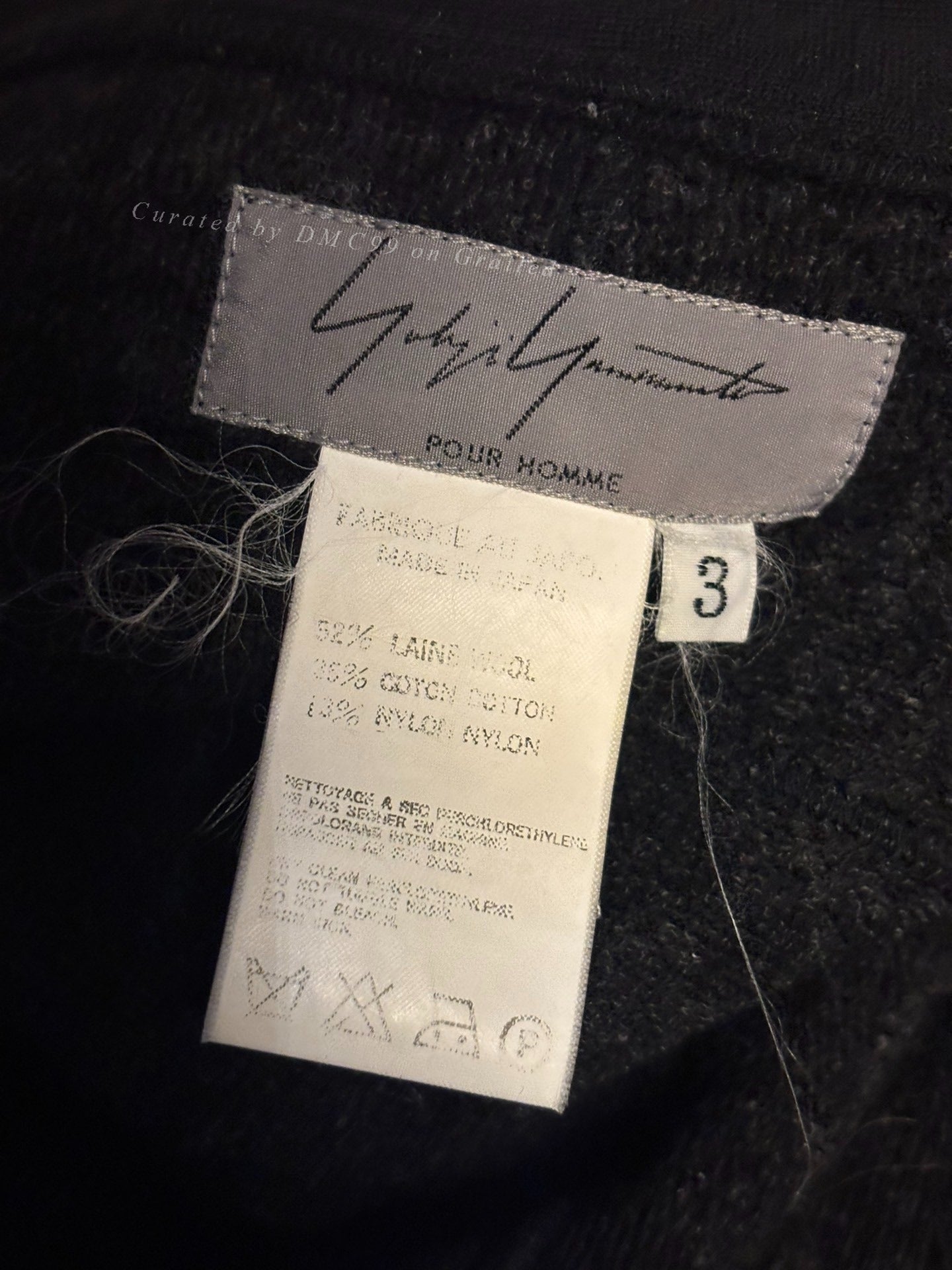 Yohji Yamamoto 00AW Wool Stand Collar Jacket