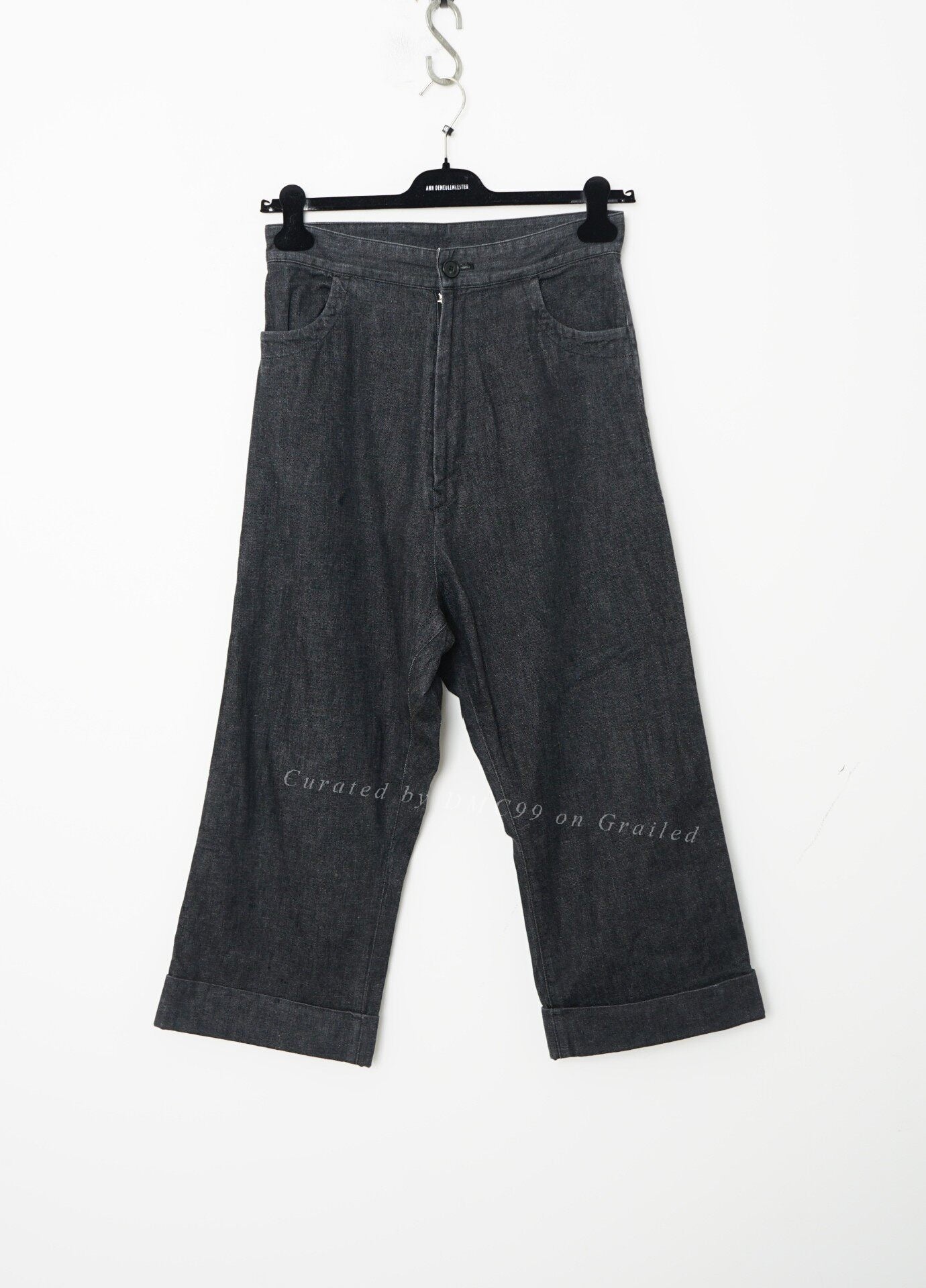 Yohji Yamamoto Hakama Denim Wide-Leg Pants