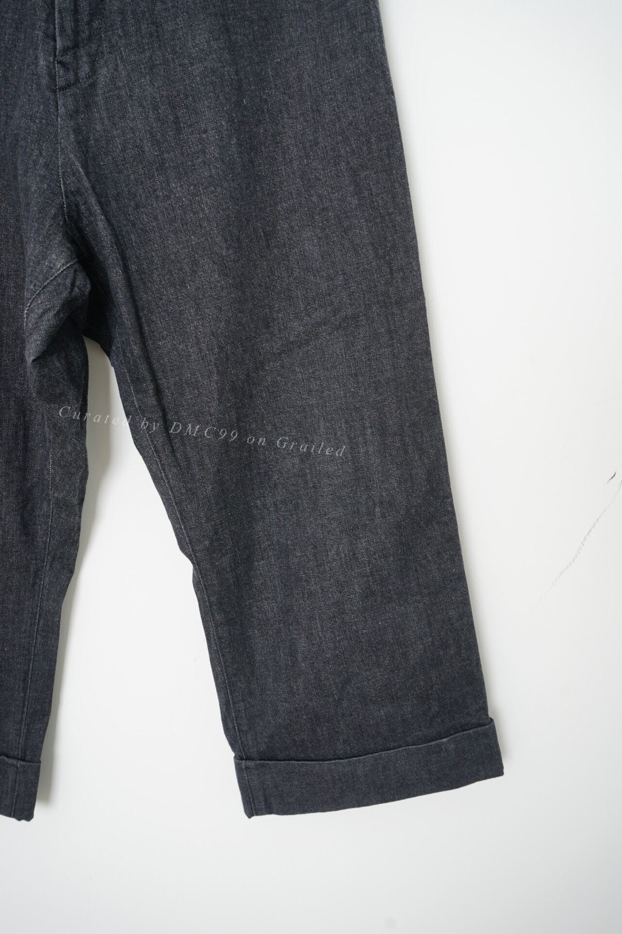 Yohji Yamamoto Hakama Denim Wide-Leg Pants