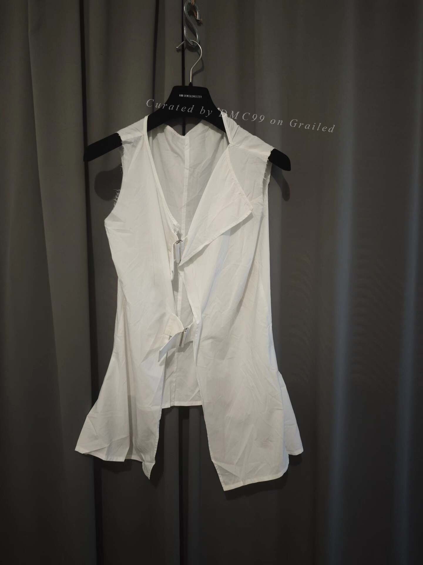 Yohji Yamamoto Sleeveless Iron Button Shirt
