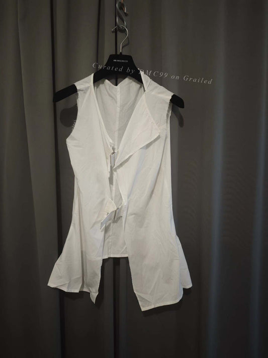 Yohji Yamamoto Sleeveless Iron Button Shirt