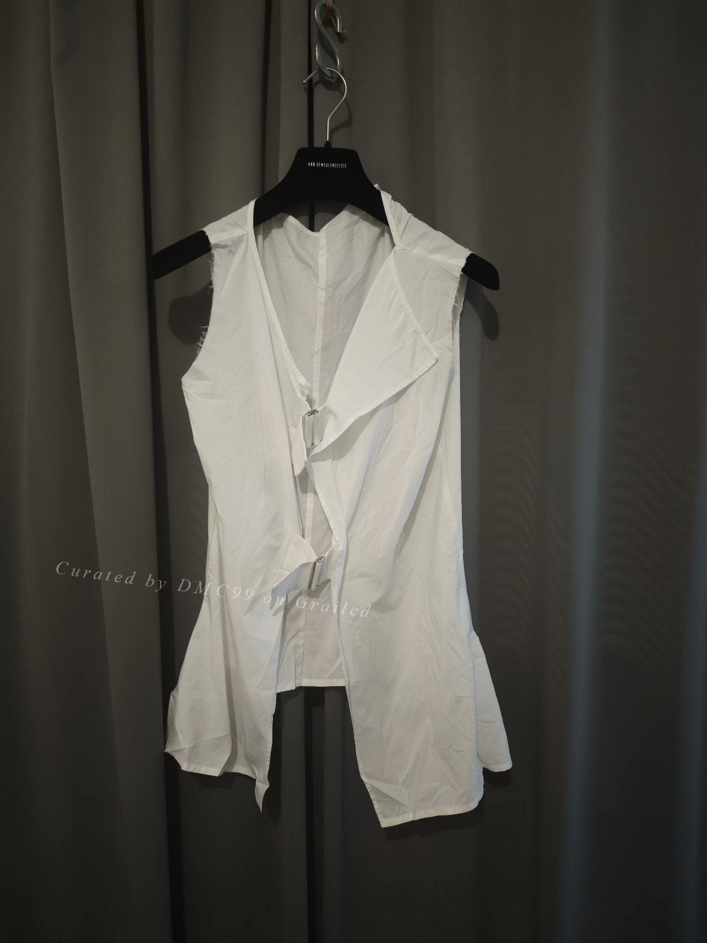 Yohji Yamamoto Sleeveless Iron Button Shirt
