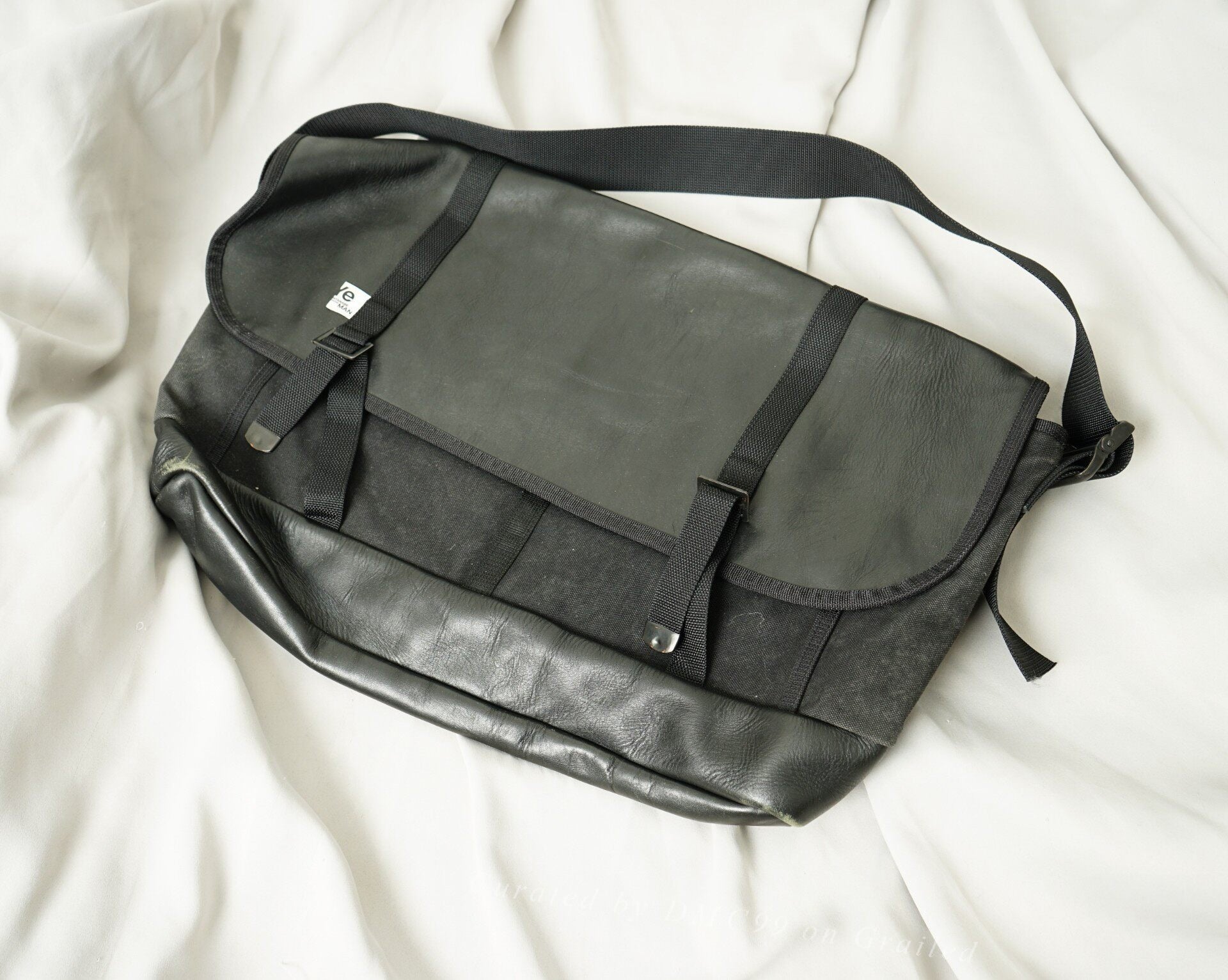 Comme des Garcons CDG Patchwork Messenger Bag