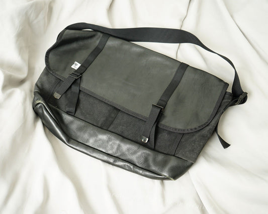 Comme des Garcons CDG Patchwork Messenger Bag