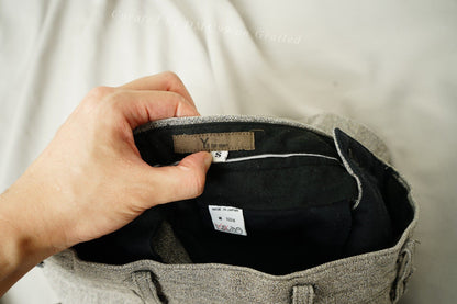Yohji Yamamoto Y's for Men Gray Shorts