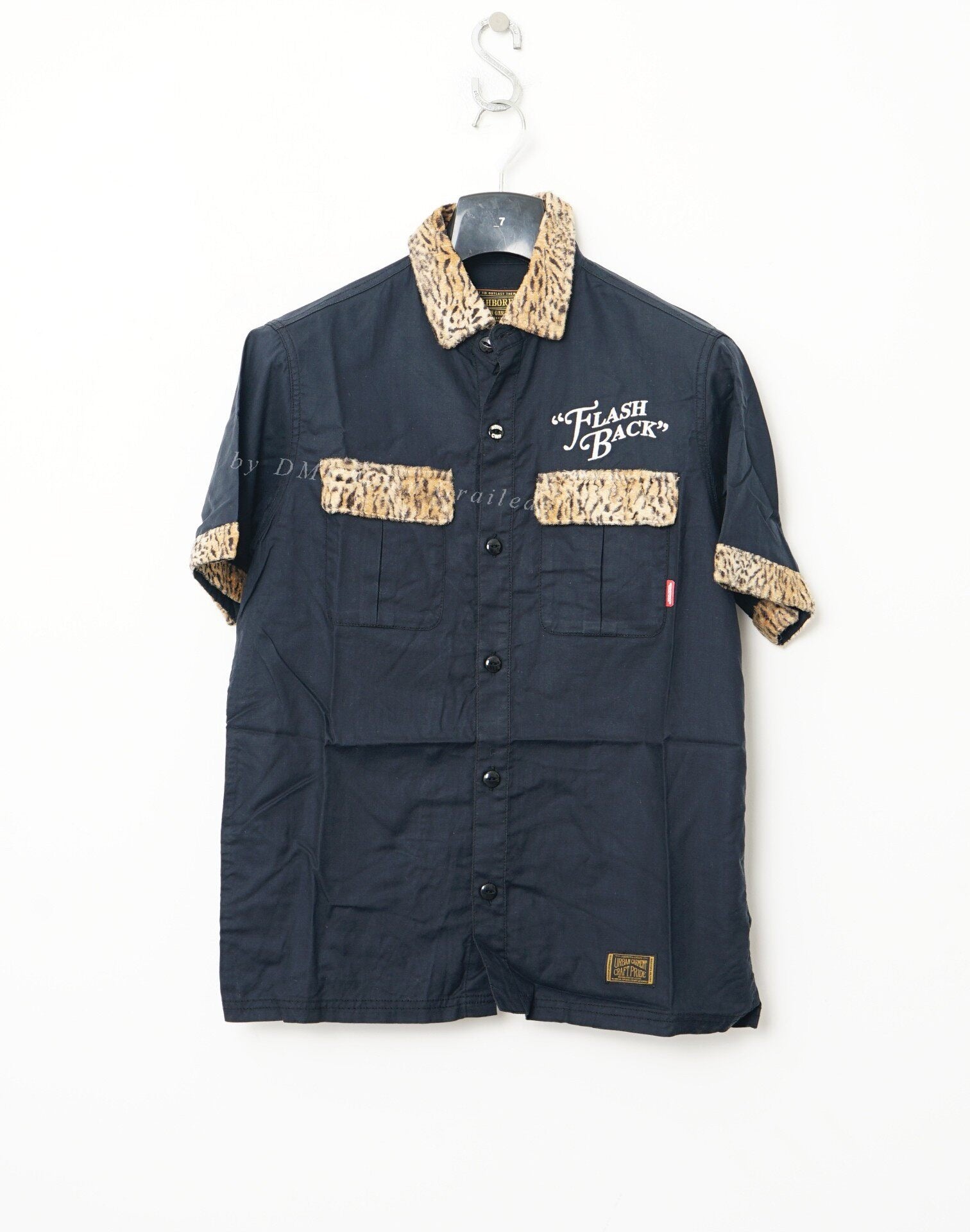 NEIGHBORHOOD Tiger Stripe Embroidered Short-Sleeve Shirt