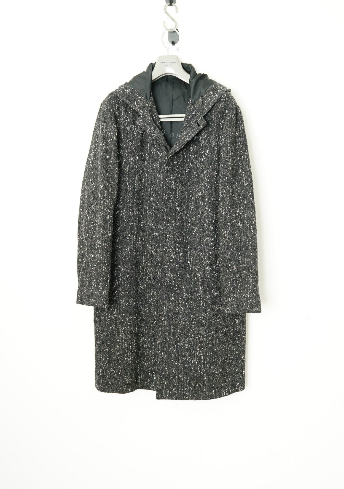 Yohji Yamamoto Snowflake Fleece Hooded Coat