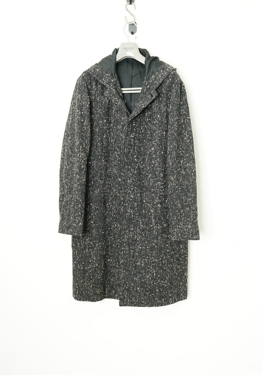 Yohji Yamamoto Snowflake Fleece Hooded Coat