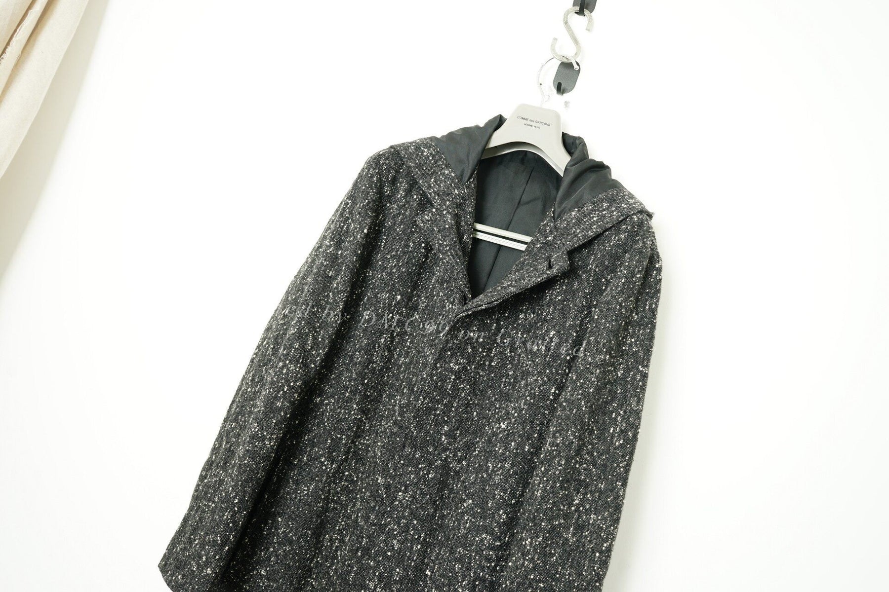 Yohji Yamamoto Snowflake Fleece Hooded Coat