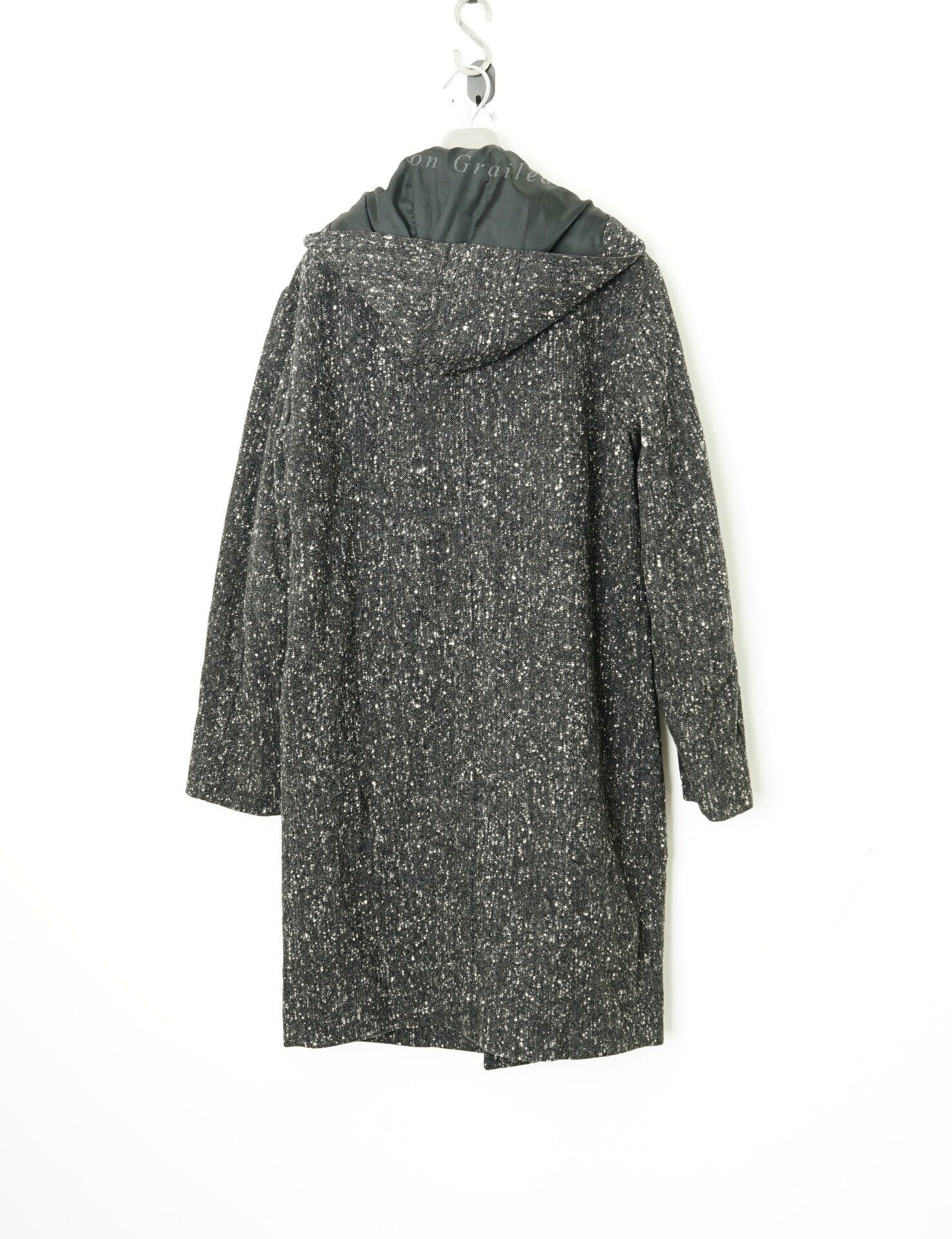 Yohji Yamamoto Snowflake Fleece Hooded Coat