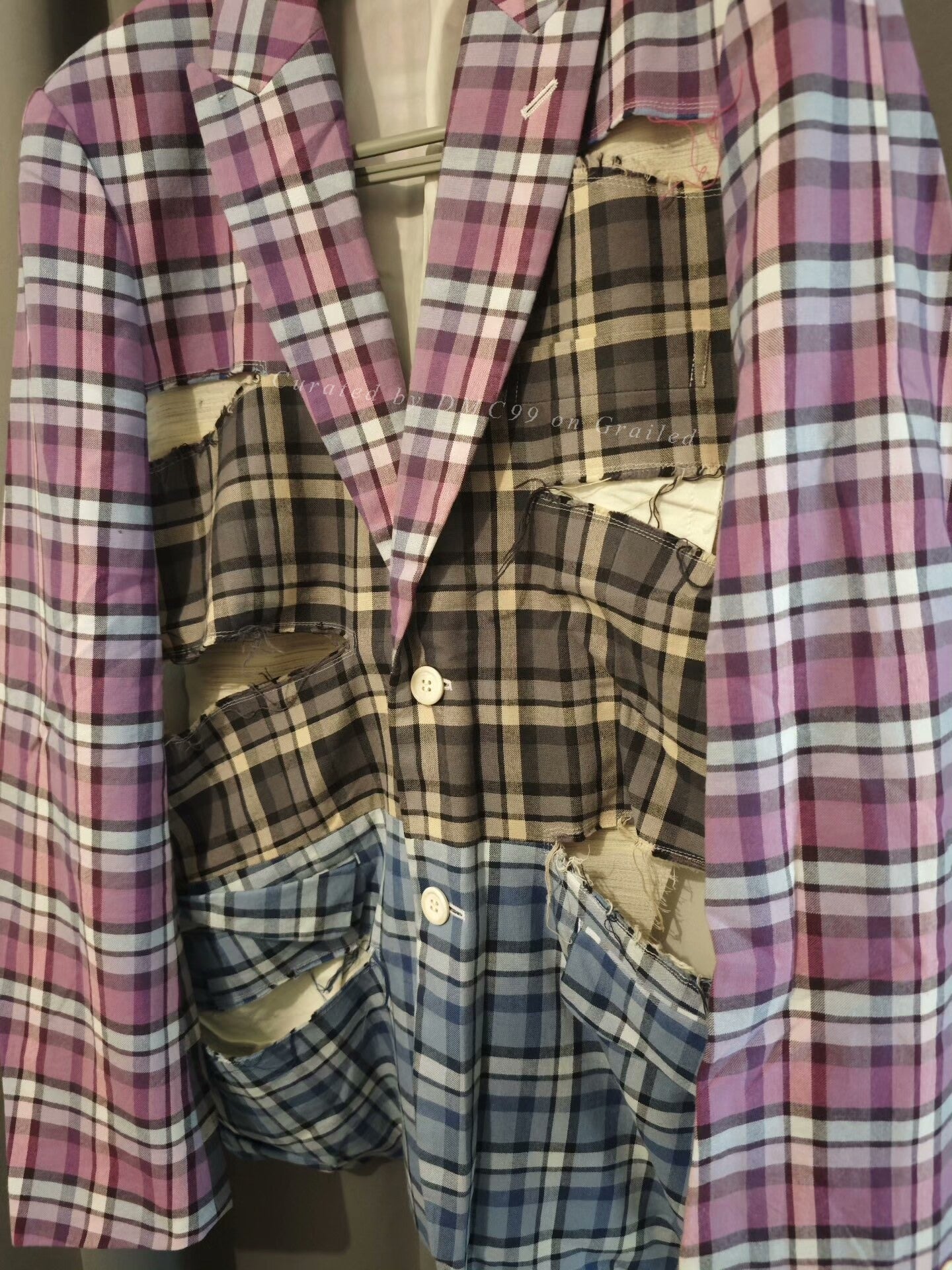 Comme des Garcons CDG Spring Summer Slit Loose Blazer