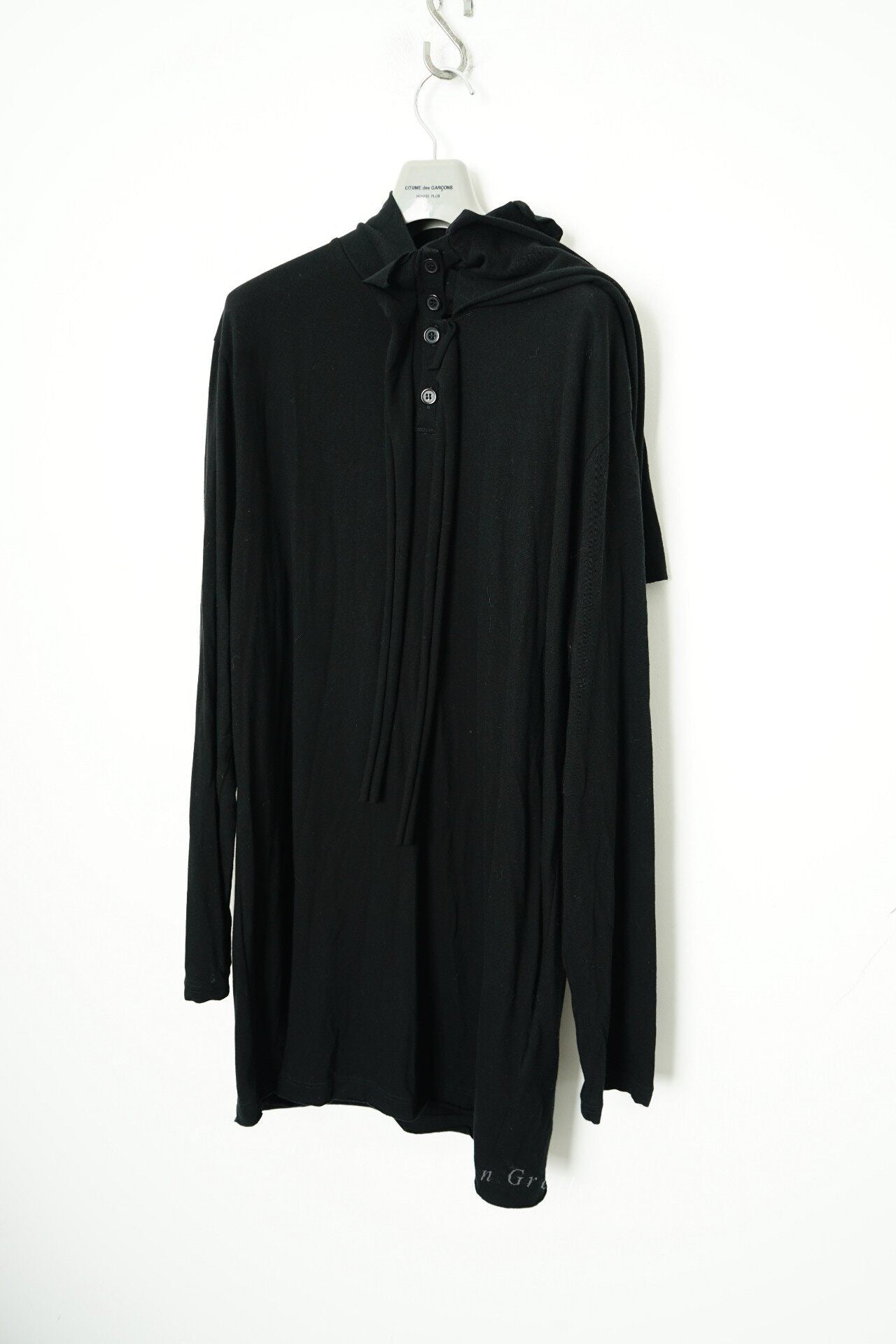 Yohji Yamamoto Button Turtleneck Scarf Tie Long Sleeve