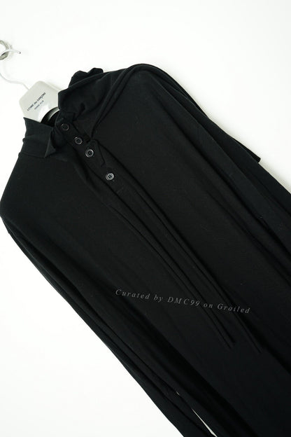Yohji Yamamoto Button Turtleneck Scarf Tie Long Sleeve