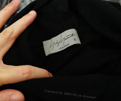 Yohji Yamamoto Button Turtleneck Scarf Tie Long Sleeve