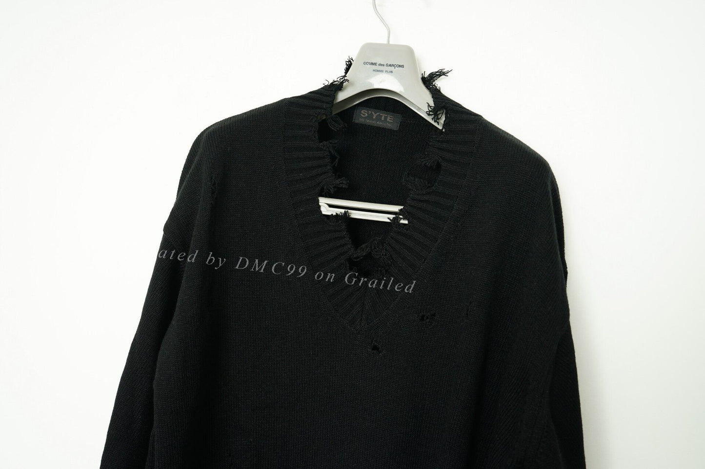 Yohji Yamamoto Knit Distressed Oversized Sweater