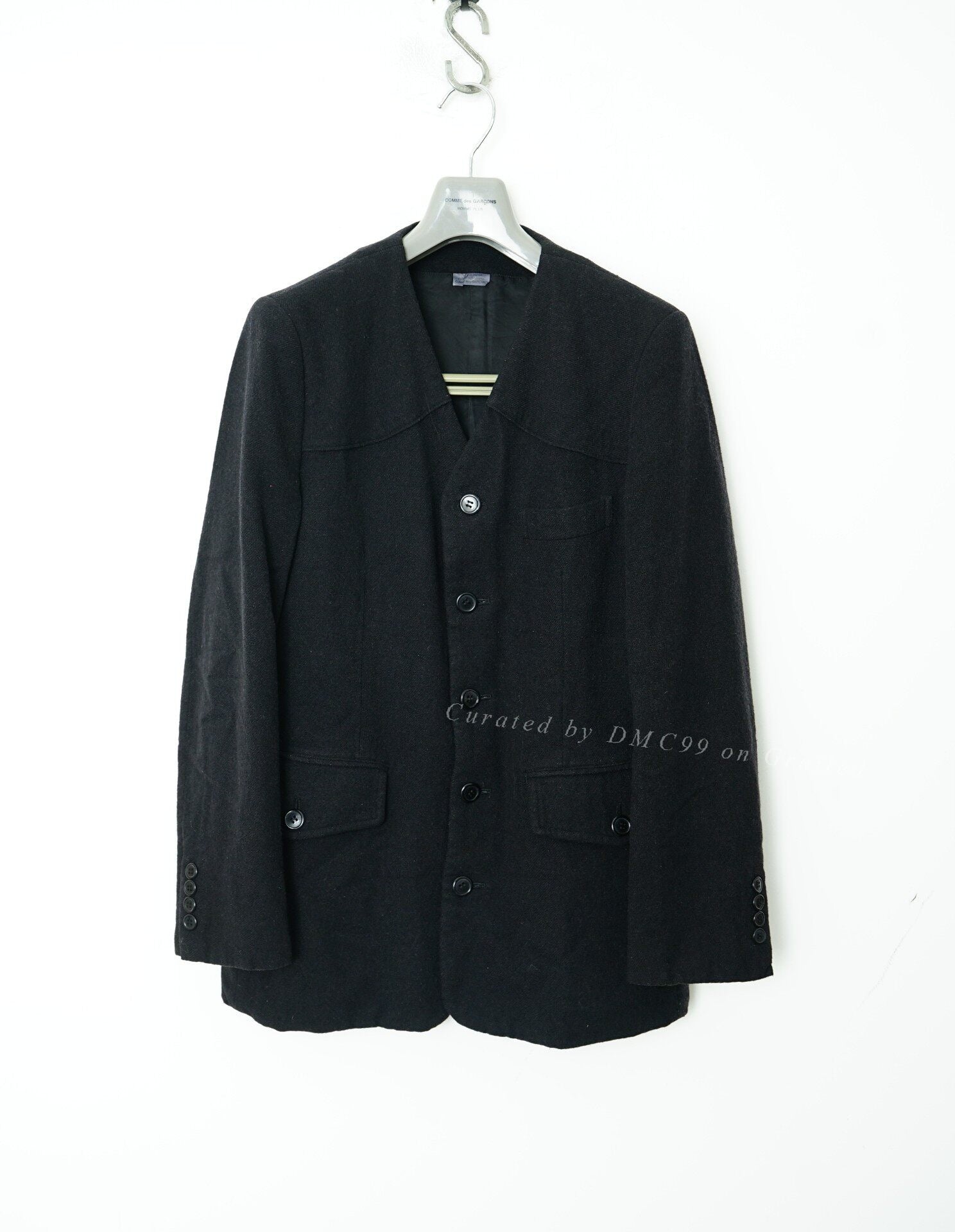 Comme des Garçons CDG Wool Collarless Jacket
