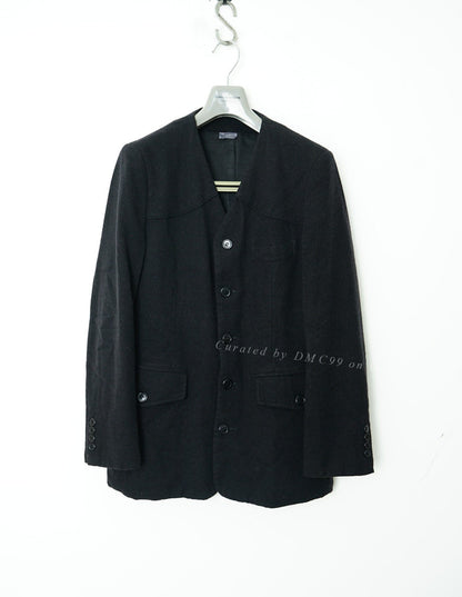 Comme des Garçons CDG Wool Collarless Jacket